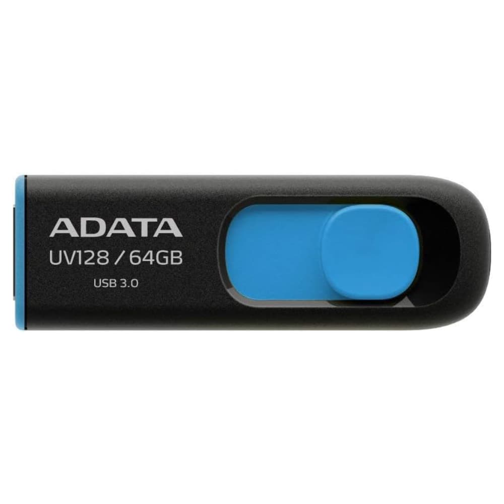 ADATA ADATA DashDrive UV128 64GB USB Type-A USB Flash Drive - Black - 64GB USB
