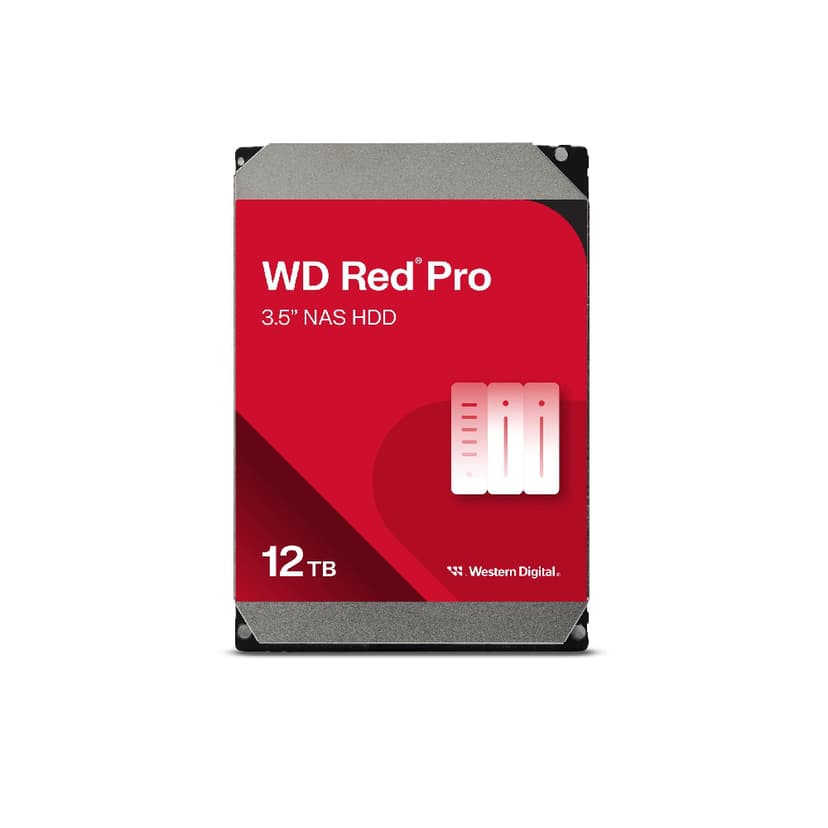 Western Digital Refurbished Western Digital Red Pro 12 TB 3.5" SATA 7200 RPM Internal NAS Hard Drive - 12TB HDD
